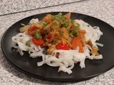 Piept de curcan cu legume la wok