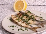 Sardine la grătar cu lămâie şi mărar