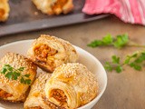 12 Treats of Christmas: Pumpkin & Harissa vegetarian sausage rolls