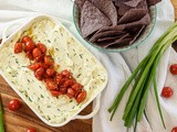 Baked Goat Cheese Dip with Balsamic Roasted Tomatoes