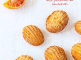 Blood Orange Madeleines with Pistachio and Cardamom