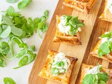 Broad bean tarts with mascarpone and ricotta