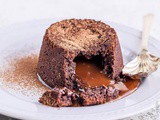 Chocolate Fondant Recipe with Salted Caramel Filling {gluten-free + dairy-free}