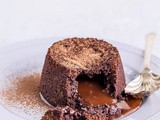 Chocolate Fondant Recipe with Salted Caramel Filling {gluten-free + dairy-free}