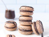 Chocolate Macarons with Salted Caramel Chocolate Ganache