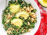 Kale Avocado Salad (with Lemon Dijon Dressing!)