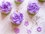 Lavender Cupcakes With Buttercream Frosting