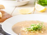 Lemon, Orzo and Fennel Soup {vegan}