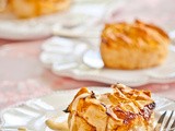 Mini Bourbon Peach Pies with Vanilla Bourbon Custard