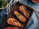 Miso Glazed Eggplant {gluten-free + vegan option}