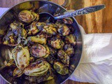 Roasted Balsamic Brussel Sprouts {vegan}