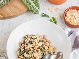 Silverbeet with Cannellini Beans, Honey and Almonds