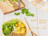 Soba Miso Soup with Chickpea Tofu {vegan}