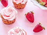 Strawberry Meringue Cupcakes