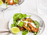 Sweet Potato Fritters with Cashew Lime Cream {dairy free + gluten free}