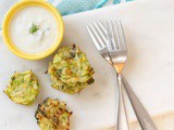 Vegan Zucchini Fritters {dairy free}