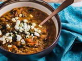 Vegetarian Pumpkin Chili {vegetarian, vegan option}