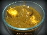 Palak Paneer (Spinach with cottage cheese curry)