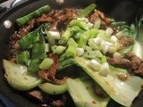 Easy beef strips with snowpeas stirfry