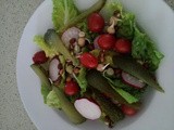 Gherkin and radish salad