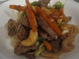 King Island Beef stirfry with cashew and peanut