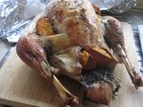 Turkey Roasted with rosemary stuffing and mandarin