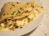 Gorgonzola Dolce and Walnut Crêpes