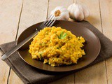 Liquorice, Saffron & Pistachio Risotto