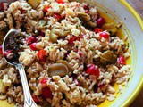Rice Salad With Aubergine Summer Recipe