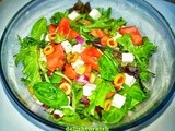 Watermelon Salad with Feta Cheese (Karpuzlu Beyaz Peynirli Salata)