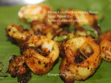 Kerala Koonthal Kurumulaku Roast/ Squid Pepper Fry/ Kanava(calamari) pepper fry