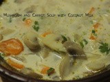 Mushroom and Carrot Soup with Coconut Milk - a Vegan Soup