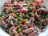 Sprouts Salad Recipe with Sprouted Lentil(moong sprouts) and boiled peanuts