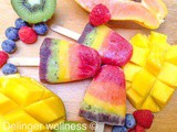 Rainbow Fruit Popsicles