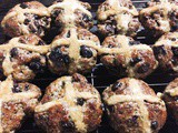 Vegan Black Forest Hot Cross Buns