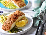 Almond Crusted Halibut with Cauliflower Mash