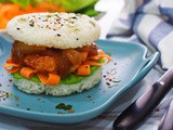 Chicken Curry Katsu Rice Burger