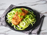 Teriyaki Salmon Zoodles (Keto, lchf, gluten-free)