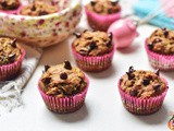 Whole Wheat Chocolate Chips Zucchini Muffins