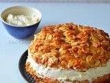 Bienenstich Kuchen (German Bee Sting Cake) - Eggless