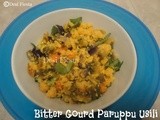 Bitter Gourd Paruppu Usili (Come On - Lets Cook Buddies) Entry 24