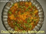 Cauliflower manchurian /gobhi manchurian (come on - let cook buddies) Entry 59
