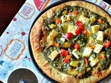 Chutney Pizza - Indian style Pizza