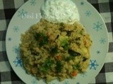 Cracked Wheat Pulov (Come on- lets cook buddies) Entry 26