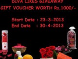 Giveaway event @ divalikes.com