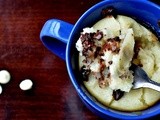 Gooey Vanilla Chocolate Chip Mug Cake  ( In pressure cooker )