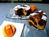 Mango Chocolate Marble Cake - Eggless & Butterless