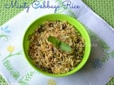 Minty Cabbage Rice (come on - let cook buddies ) Entry 63