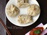 Momos ( Veg) with Dipping Sauce - Nepali style