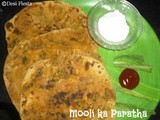 Mooli Ka paratha (Stuffed Radish Leaves Paratha) (Come on - Lets Cook Buddies ) Entry 38
